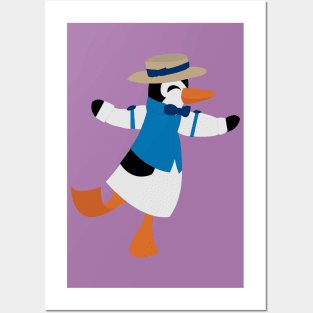 Dapper Day Penguin (Alternate Version) Posters and Art